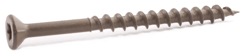 10 x 4 Star Flat Decking Screws w/ Nibs W.A.R. Coated Type 17 - Carton (800)