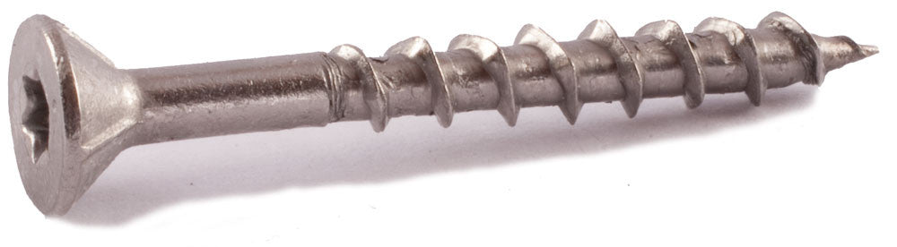 #8 x 2 Simpson 6-Lobe Flat-Head Deck-Drive™ DWP Wood Screws 316 Stainless Steel  (T20) - Box (350)
