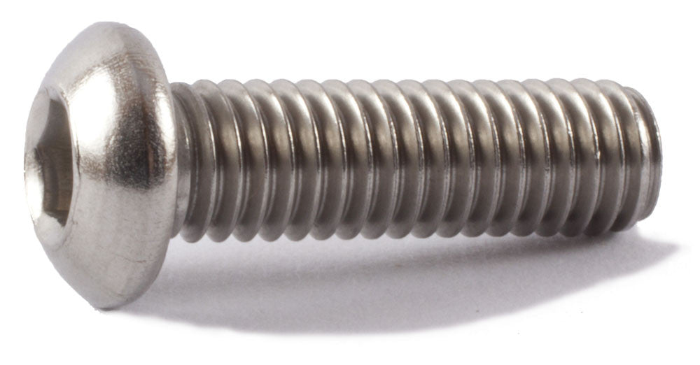 M10-1.50 x 50 Button Socket Cap Screw ISO 7380 18-8 (A2) Stainless Steel - Metric