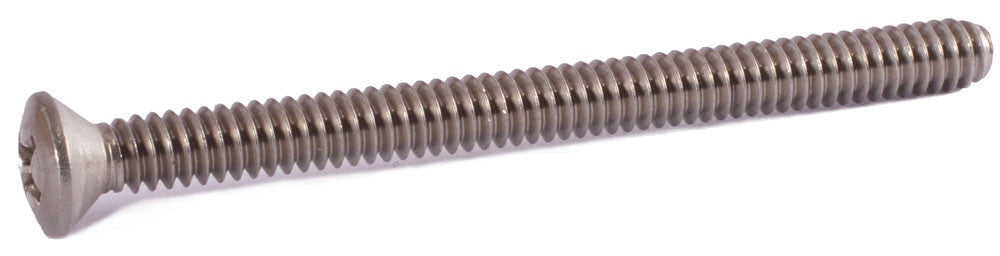 6-32 x 1 1/2 Phillips Oval Machine Screw 18-8 (A2) Stainless Steel
