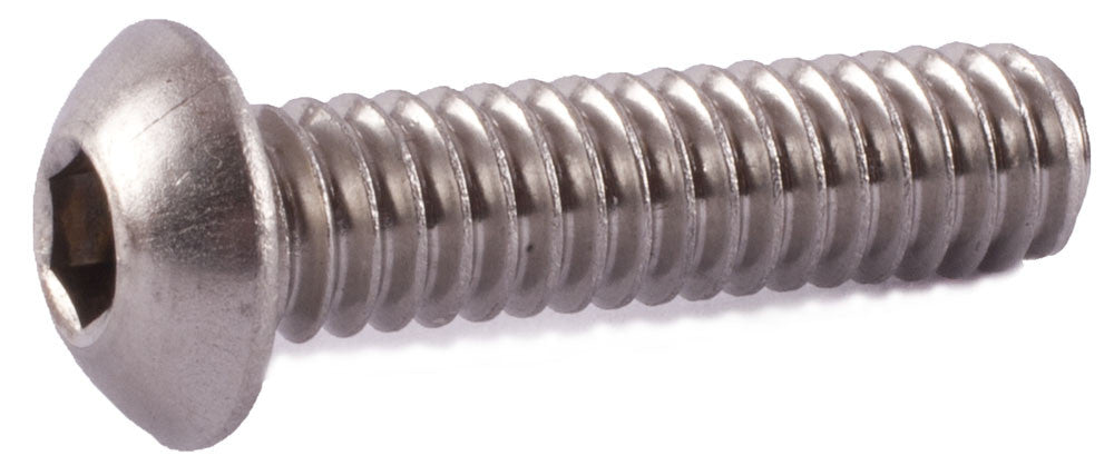 10-32 x 2 Button Socket Cap Screw 18-8 (A2) Stainless Steel