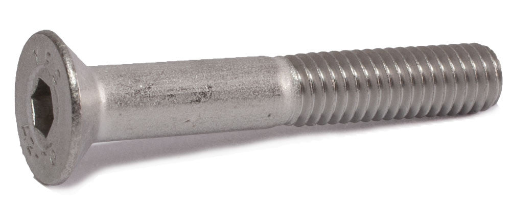 M6-1.00 x 12 Flat Socket Cap Screw DIN 7991 18-8 (A2) Stainless Steel