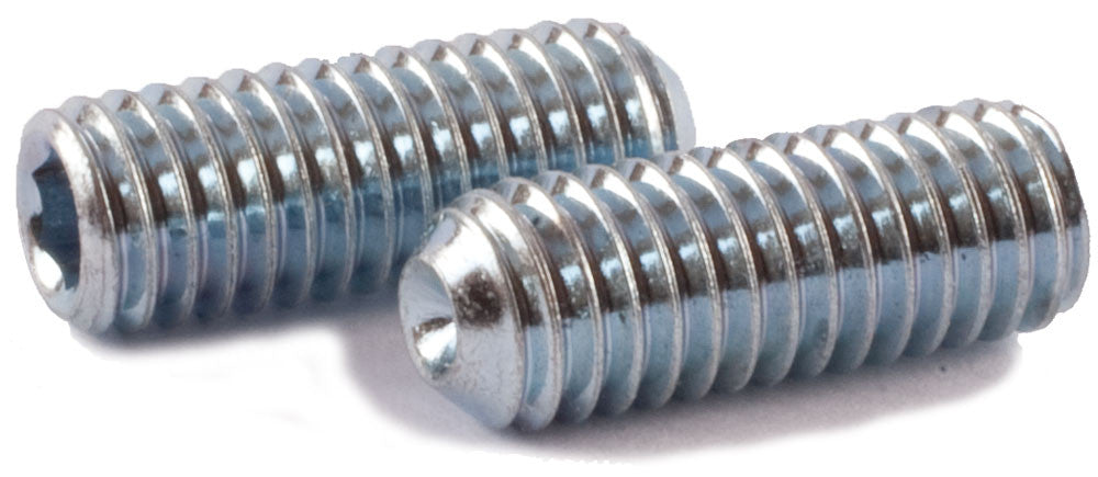 M10-1.50 x 35 Socket Set Screw Cup Point DIN 916 Zinc Plated