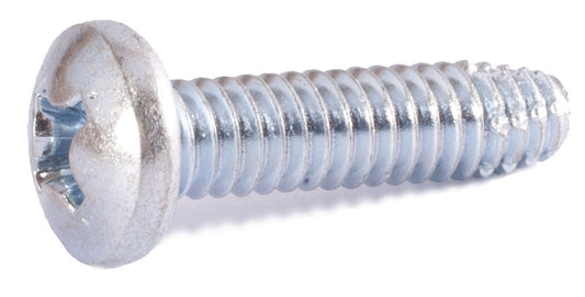 10-24 x 3/8 Phillips Pan Machine Screw Type F Zinc Plated