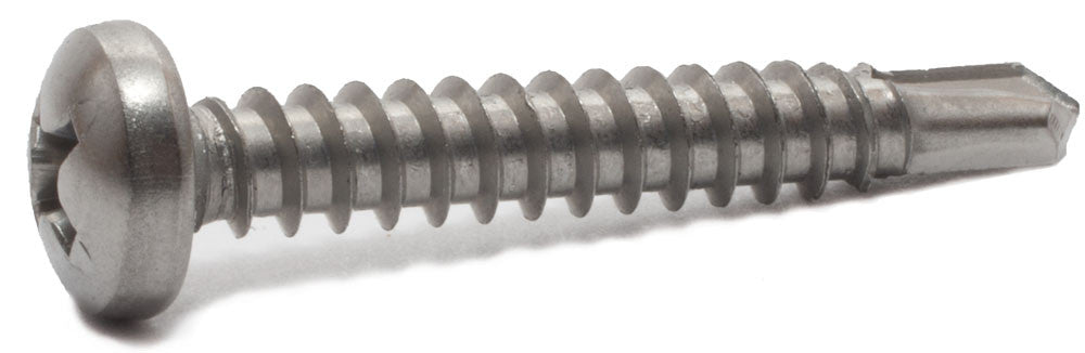 10-16 x 2 Phil Pan Self Drill Screw 410 SS