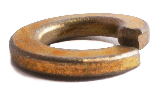 7/16 Grade 8 Split Lockwasher Yellow Zinc Plated