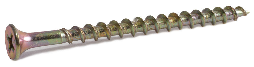 10 x 4 Phillips Bugle Decking Screws Yellow Zinc Plated - Carton (800)