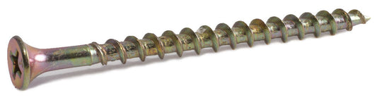 10 x 4 Phillips Bugle Decking Screws Yellow Zinc Plated - Carton (800)