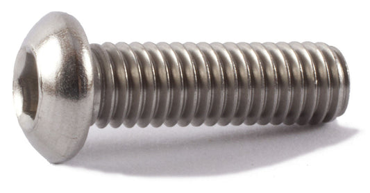 M8-1.25 x 30 Button Socket Cap Screw ISO 7380 18-8 (A2) Stainless Steel - Metric