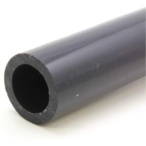 VENTRAL Schedule 80 PVC Pipe 1 1/4 Inch (1.66 OD), Grey, Cut Lengths for Industrial, Plumbing, Chemical, High-pressure