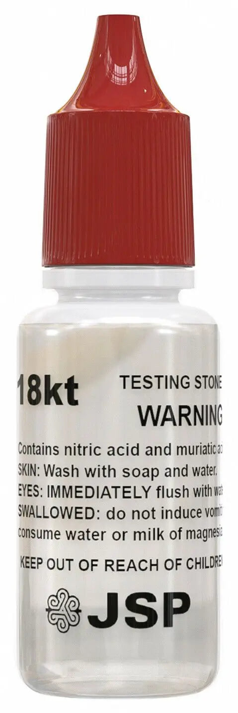 2 Bottles JSP 14k 18k Gold Jewelry Test Acid Bottle Solution Scrap Coins Bars Testing