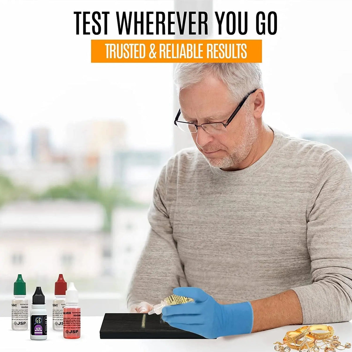 Gold, Silver, Platinum & Diamond Testing Kit JSP Acid & Digital Tester for Diamonds Moissanites and Gemtstones