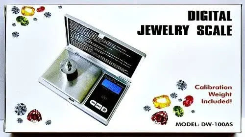 DigiWeigh DW-100AS Pocket Digital Scale – 100g x 0.01g | Precision Jewelry & Gem Scale for Gold, Gems, Reloading, Coins, Specimens