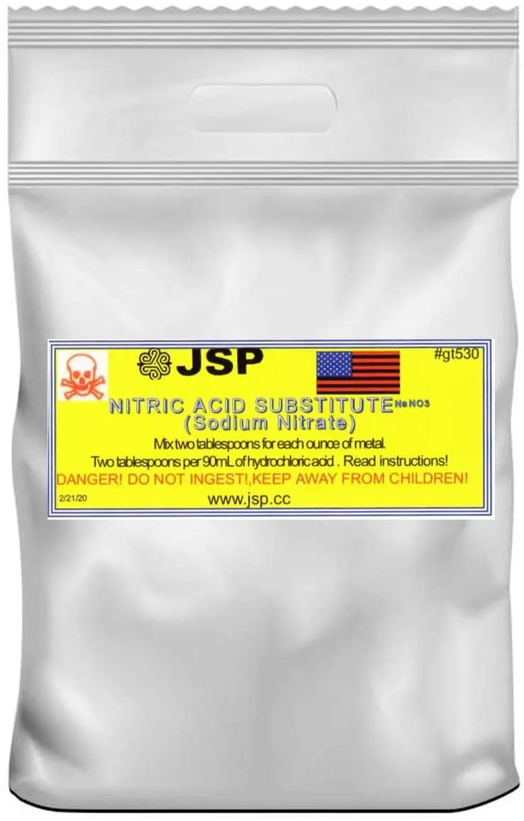 JSP & GTE Nitric Acid Substitute Sodium Nitrate for Gold Refining & Recovery - Reagent Grade