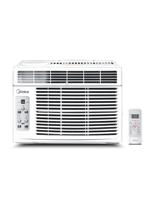 Midea 5,000 BTU EasyCool Small Window Air Conditioner - Cool up to 150 Sq. Ft. with Easy-to-Use Mechanical Controls and Reusable Filter, Perfect for Small Bedroom, Living Room, Home Office