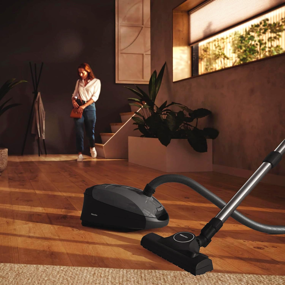 Miele Classic C1 Pure Suction Bagged Canister Vacuum, Graphite Grey - Portable, Household