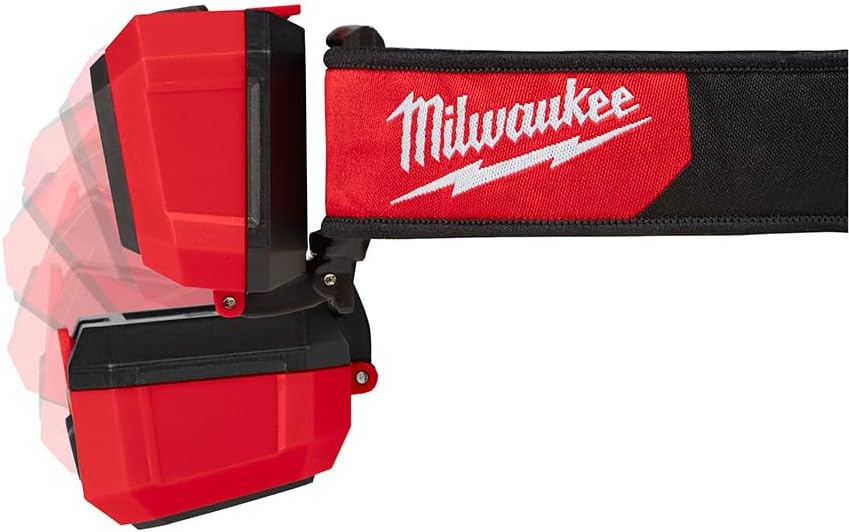 Milwaukee 2104 Spot Flood 450 Lumens Adjustable Hard Hat Headlamp Light