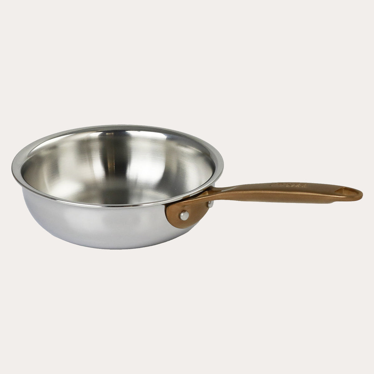 Mini frying pan with Antique Brass handle