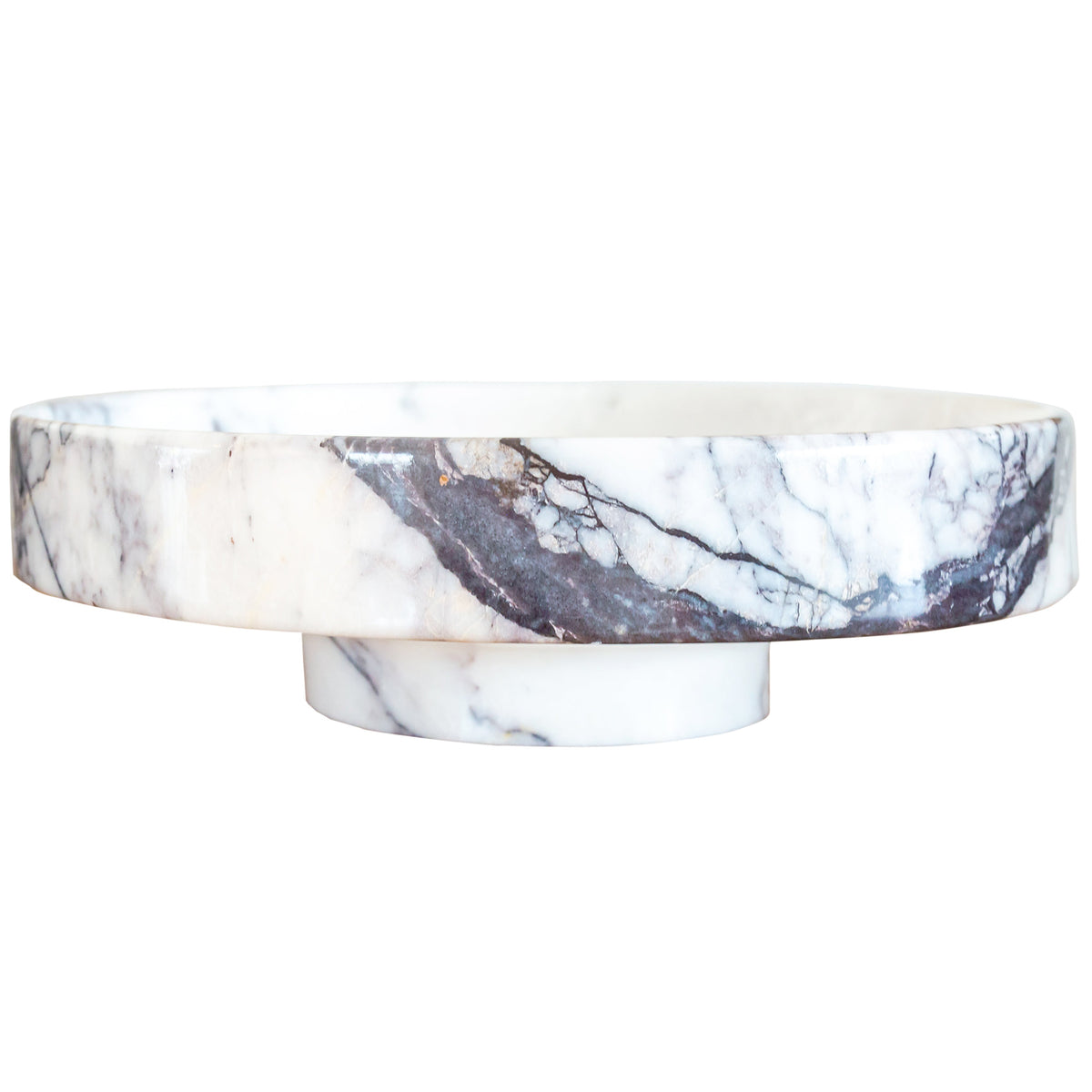 White Marble Natural Stone Handcrafted Vessel Sink Above Counter Polished 15.5x4.5
