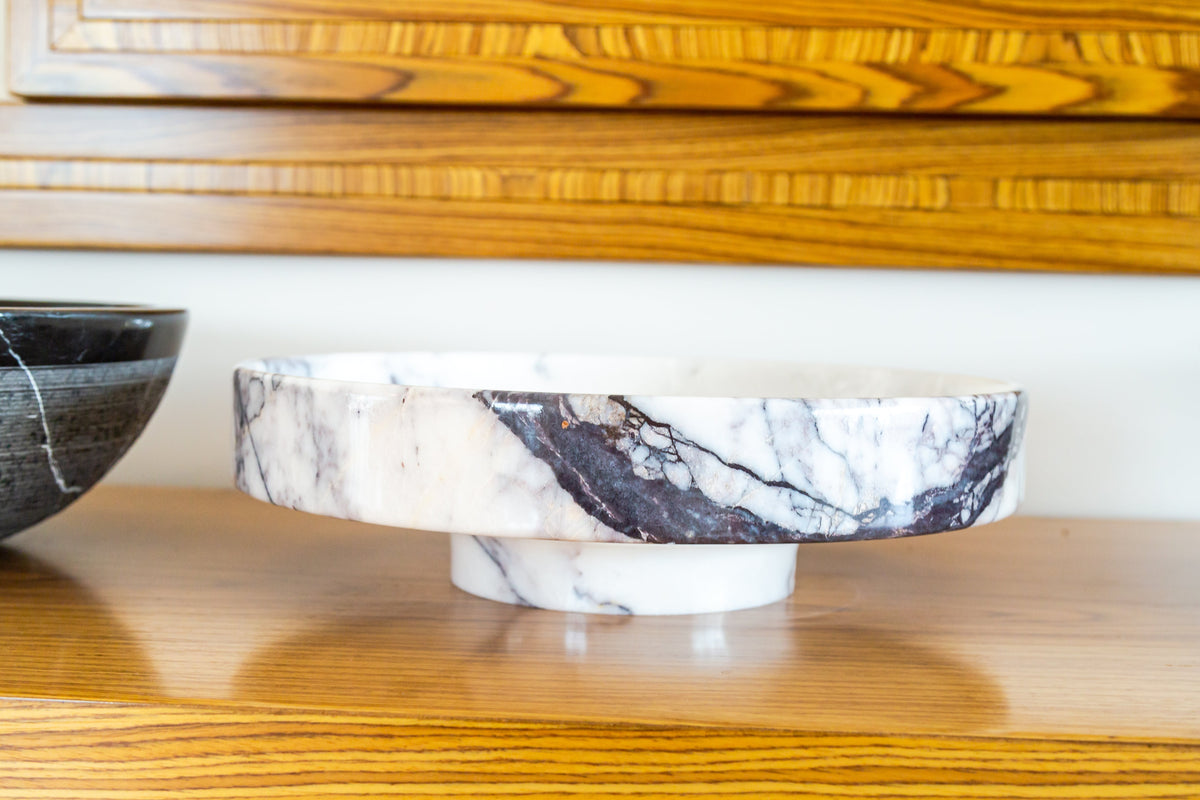 White Marble Natural Stone Handcrafted Vessel Sink Above Counter Polished 15.5x4.5