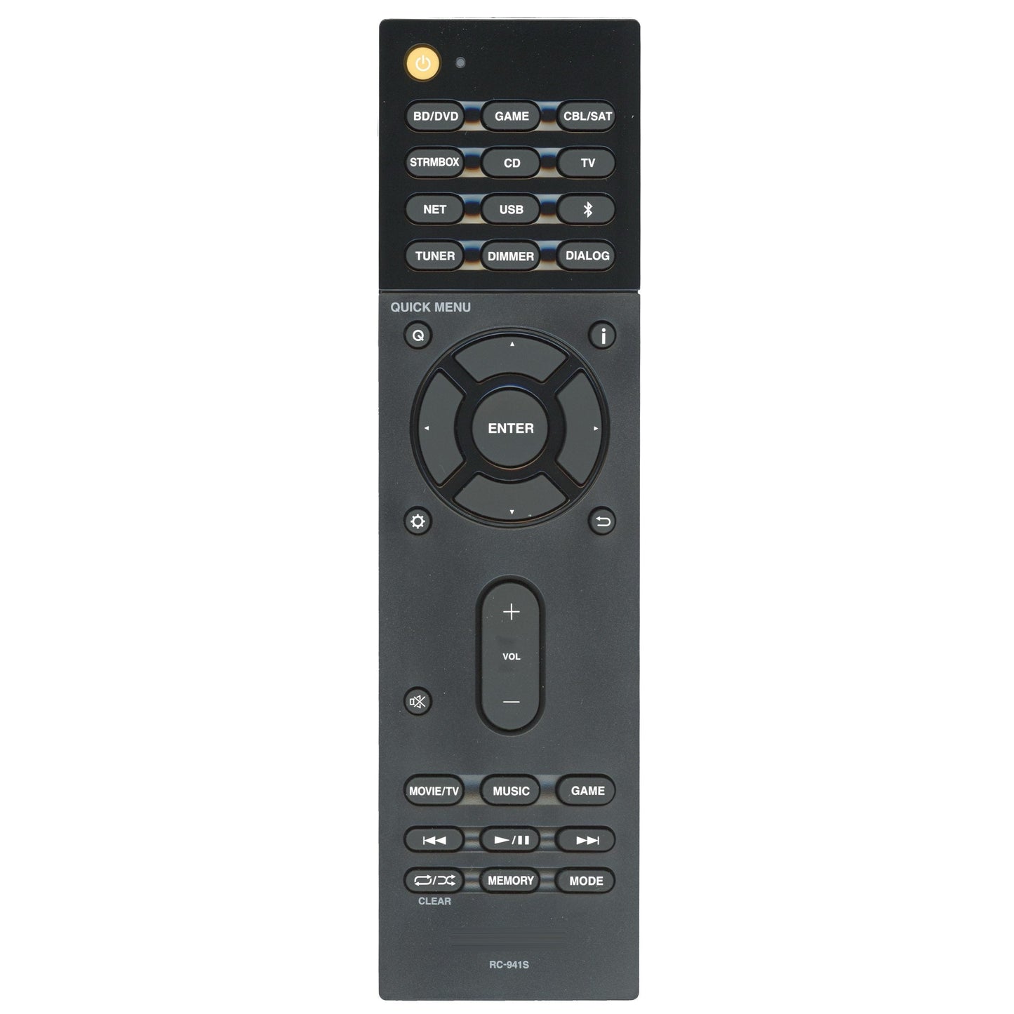 Onkyo RC941S Network Surround Sound Bar System Remote Control | RC-941S