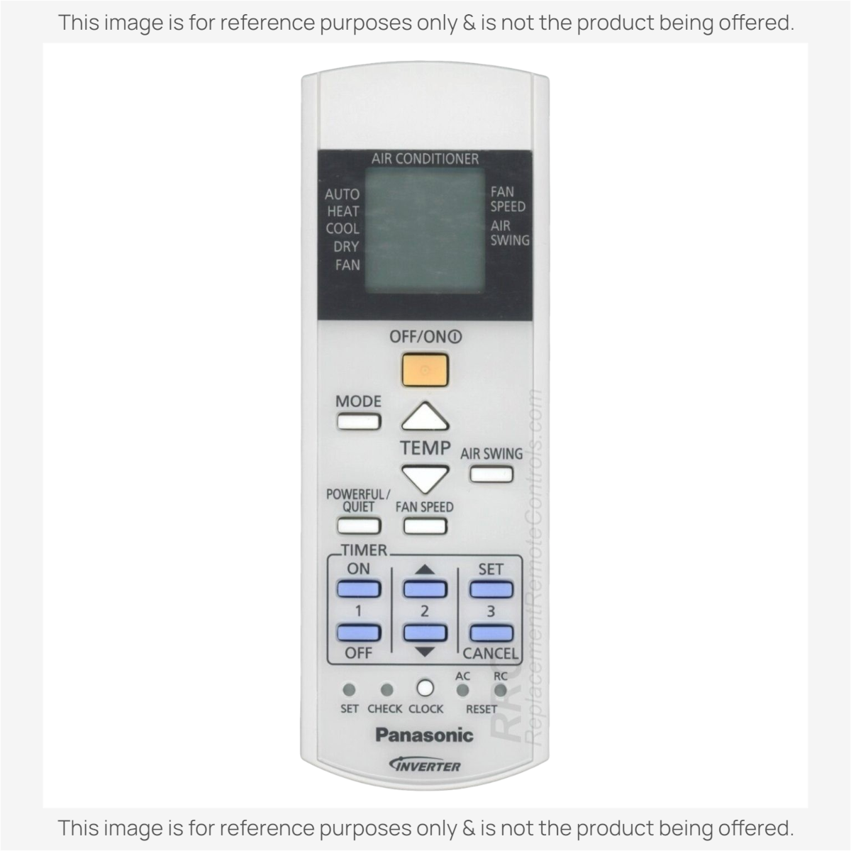 Anderic Substitute for Panasonic A75C4643 Air Conditioner Remote Control [KTN828]
