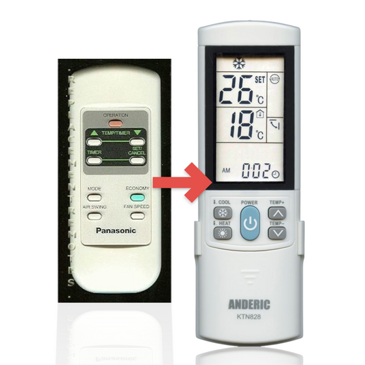 Anderic Substitute for Panasonic CWA75C2065 Air Conditioner Remote Control [KTN828]