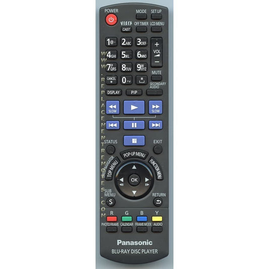 Panasonic N2QAKB000086 TV/DVD Remote Control