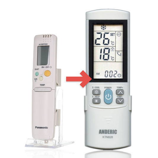 Anderic Substitute for Panasonic CV6233187020 Single split Indoor Air Conditioner Remote Control [KTN828]