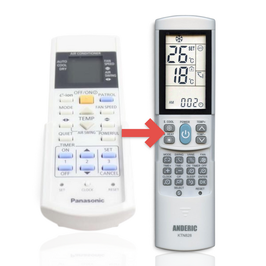 Anderic Substitute for Panasonic CWA75C3155 Air Conditioner Remote Control [KTN828]