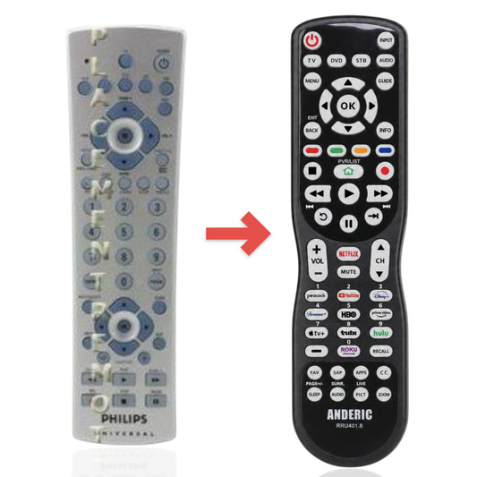 Anderic Substitute for Philips PM725S Advanced Universal Remote Control [RRU401]