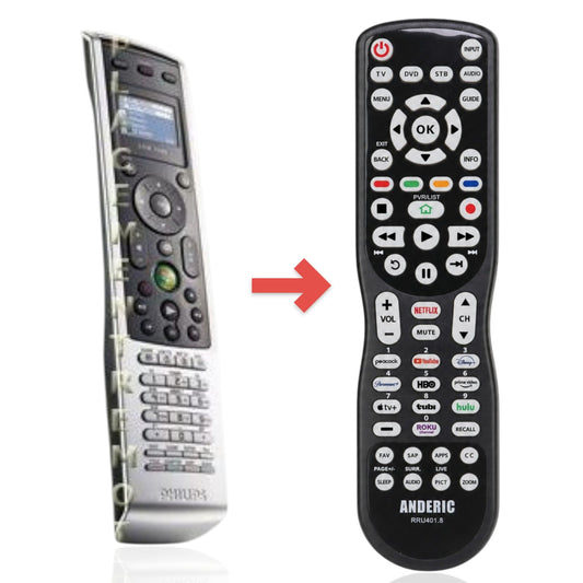 Anderic Substitute for Philips SRM7500/37 Advanced Universal Remote Control [RRU401]