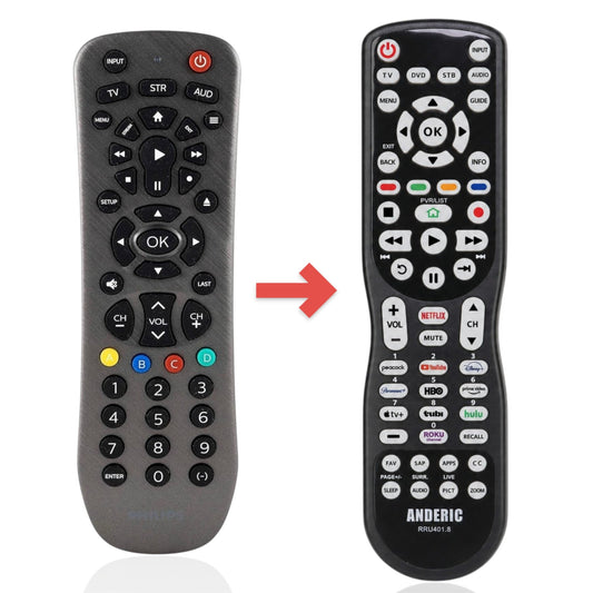 Anderic Substitute for Philips SRP3229G/27 3-Device Universal Remote Control [RRU401]