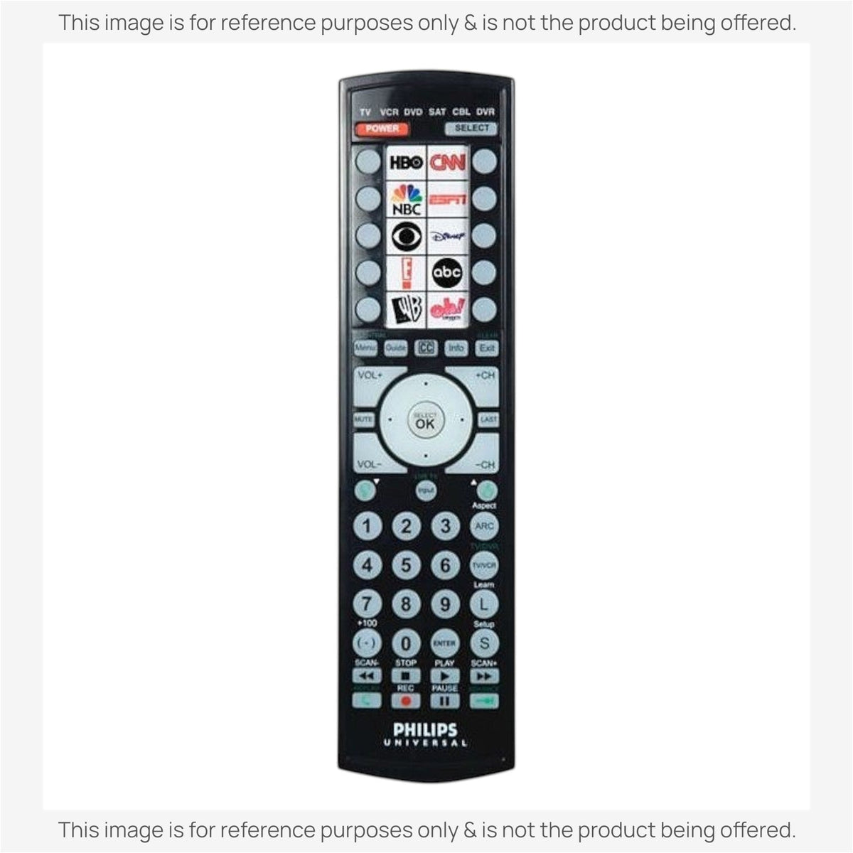 Anderic Substitute for Philips SRU4106/27 Advanced Universal Remote Control [RRU401]
