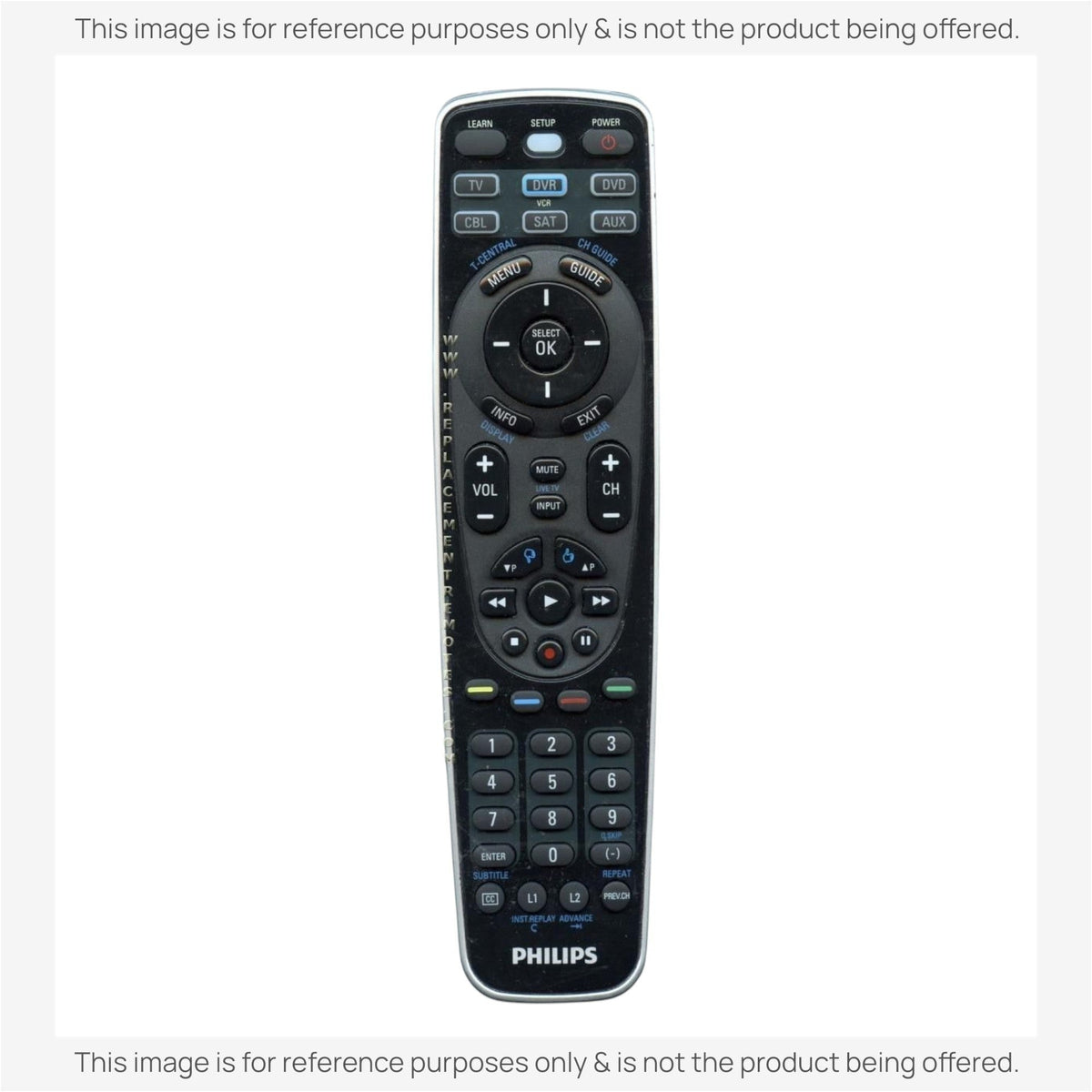 Anderic Substitute for Philips SRU5106/27 Advanced Universal Remote Control [RRU401]