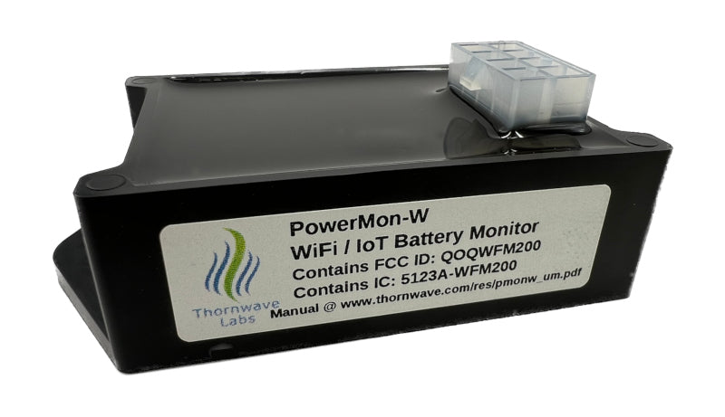 PowerMon-W - WiFi / IoT Advanced Battery Monitor / DC Power Meter with data logging