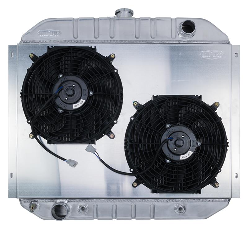 1965-1979 Ford F Series and 78/79 Bronco Radiator with Dual 12 Inch Fans