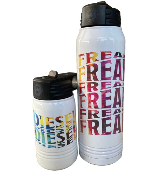Rainbow Swoosh Water Bottle