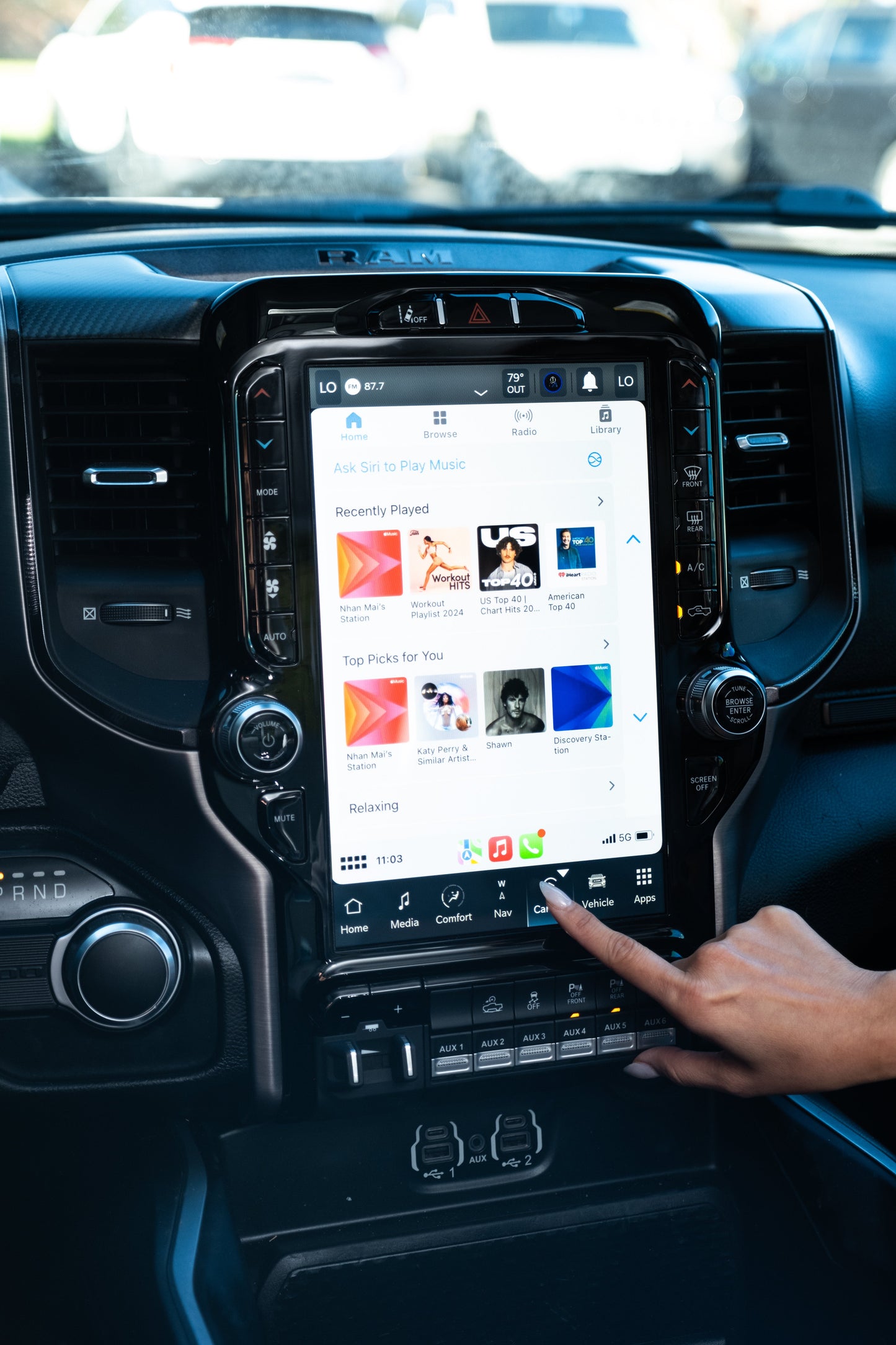 2019–2024 Ram 2500/3500 Uconnect 5 12-Inch Screen Upgrade Kit UBQ – Wireless Apple CarPlay & Android Auto