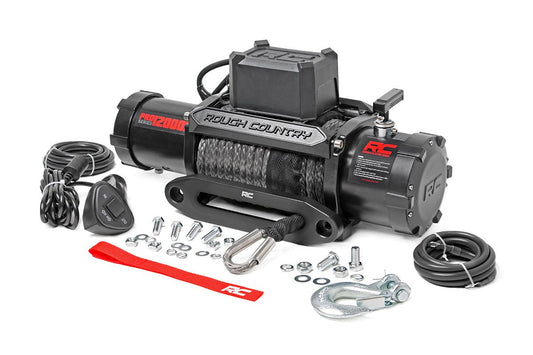 RC 12000lb Pro Series Electric Winch | Synthetic Rope