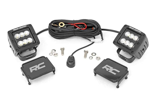 RC 2" Square Cree LED Lights - (Pair | Black Series)