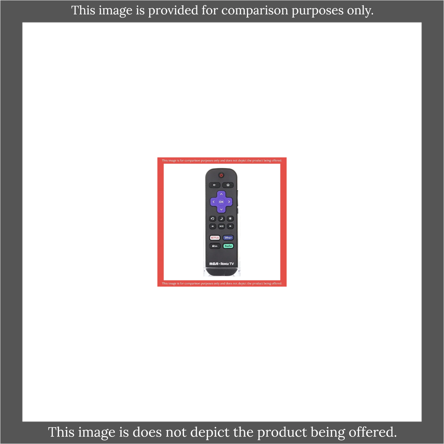 Substitute for RCA RC-ALIR 2022 ROKU TV Remote Control 3226001028 [RRLF26]