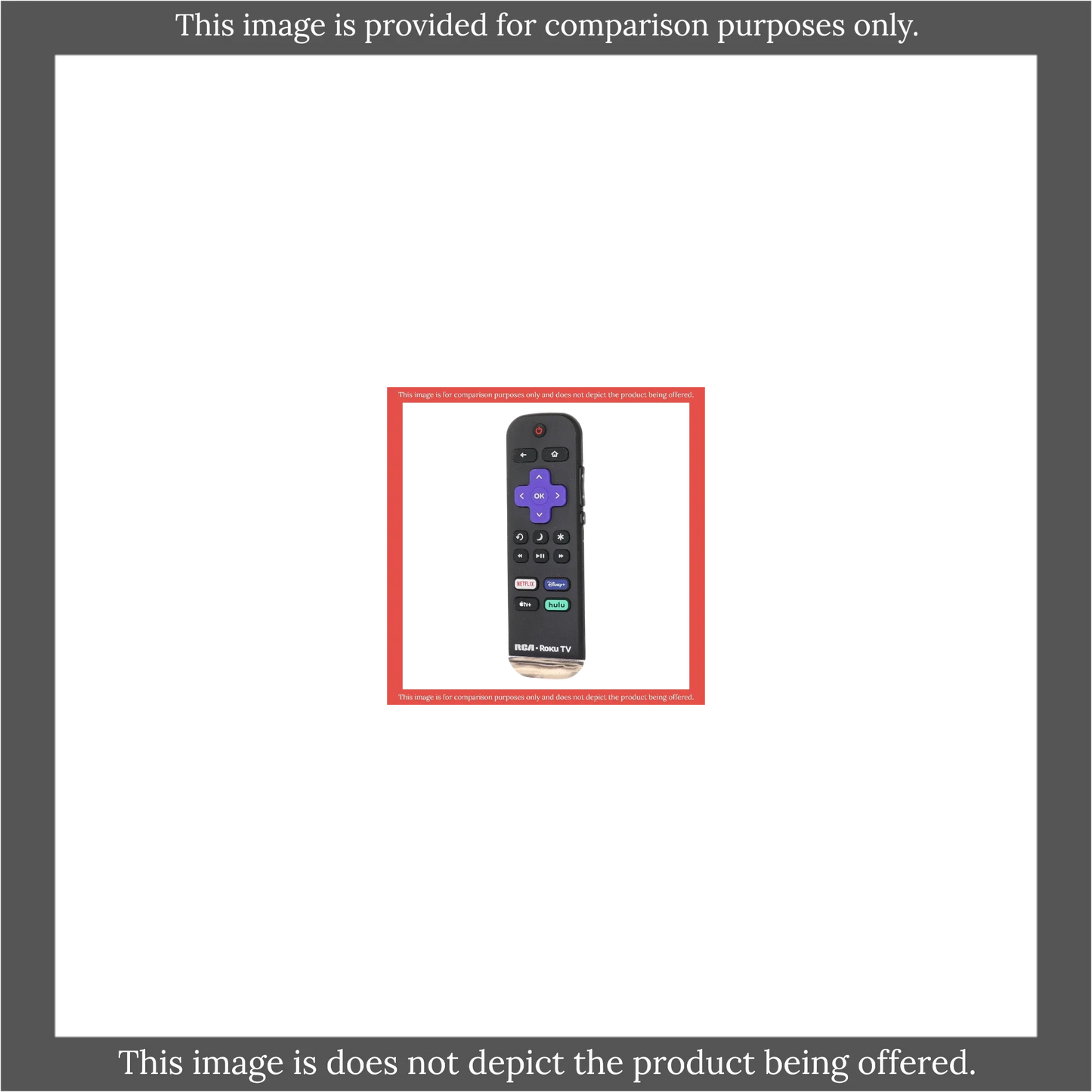 Substitute for RCA RC-ALIR 2022 ROKU TV Remote Control 3226001028 [RRLF26]