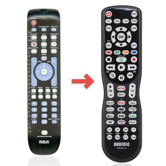 Anderic Substitute for RCA RCRN03BR 3-Device Universal Remote Control [RRU401]