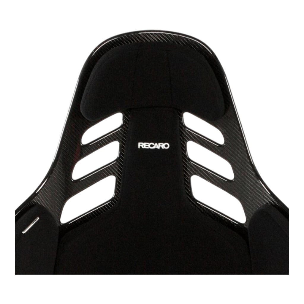 RECARO 078.02.2B21 Race Seat Podium CF Right Side (ABE / FIA 8855-1999), Black Velour, Size L