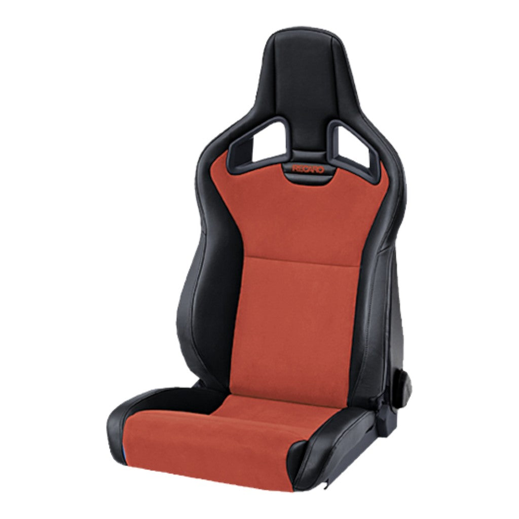 RECARO 415.10.1585 Left Heated Sport Seat Cross Sportster CS SAB, Artificial Leather Black / Dinamica Red