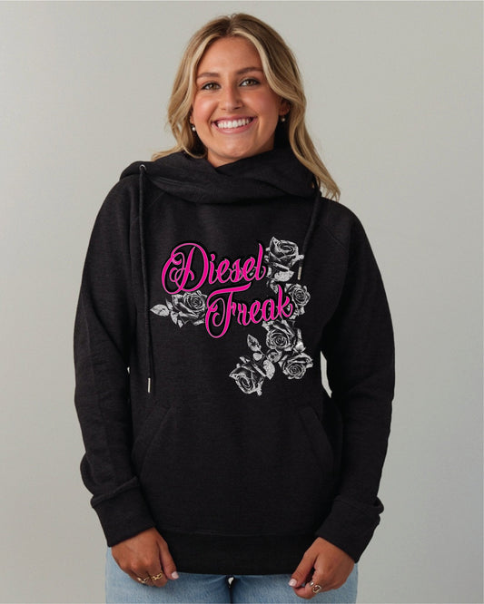 Roses - Funnel Neck Hoodie