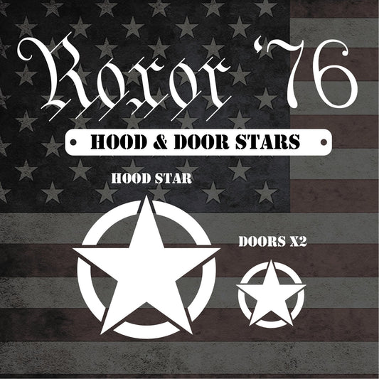 Roxor '76 - Military Stars for Hood & Doors