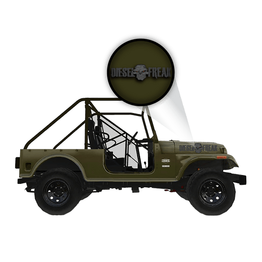 Roxor Blackout Diesel Freak - Hood Graphic Set