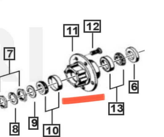 Roxor Front Wheel Hub